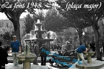 Tornar a muntar l'antiga font dels anys quaranta a la plaça Fra Bernardí 